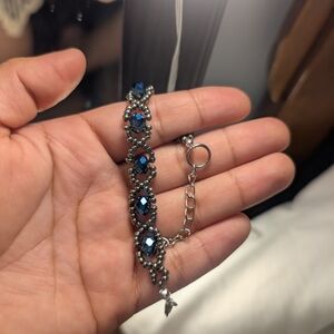 Elegant Blue Crystal Bracelet